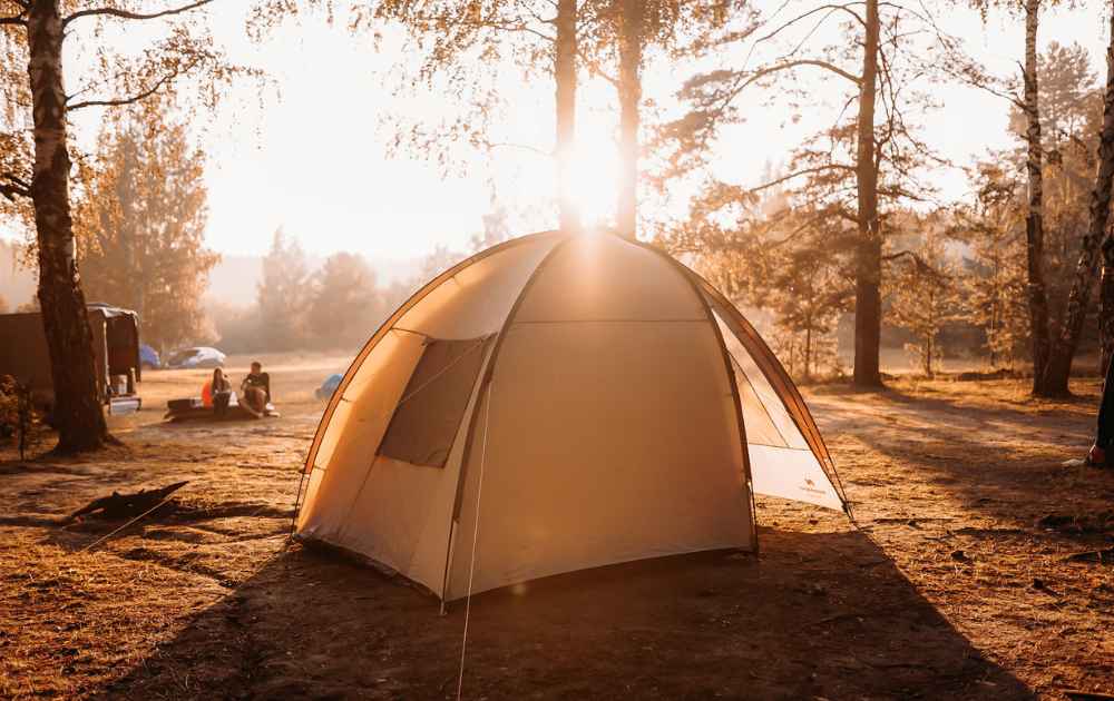 camping med tält på västkusten