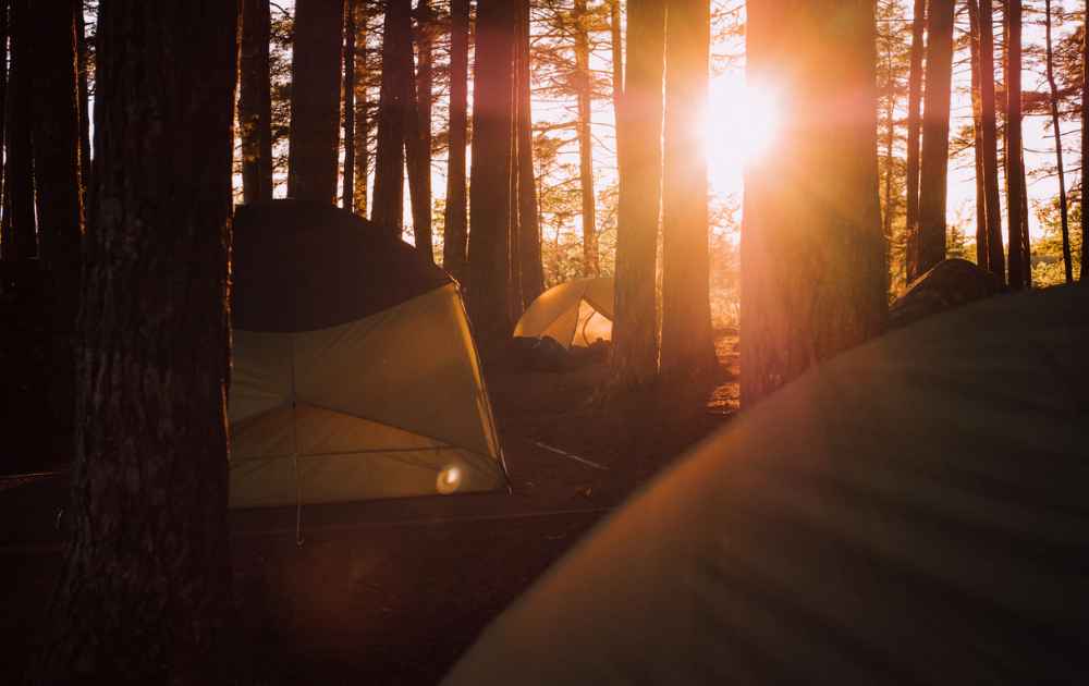 tälta på camping i västervik